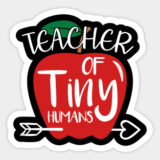 Teacher Of Tiny Humans Funny Preschool Teacher Sticker